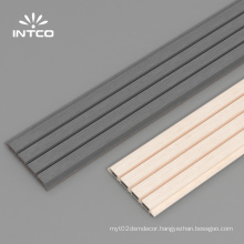 Intco New Arrival Light Color Flooring Wood Plastic Composite Embossed Outdoor 3D WPC hollow decking